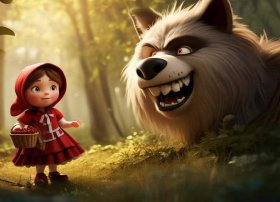 幼儿故事书3-6岁大灰狼 大灰狼与小红帽的故事