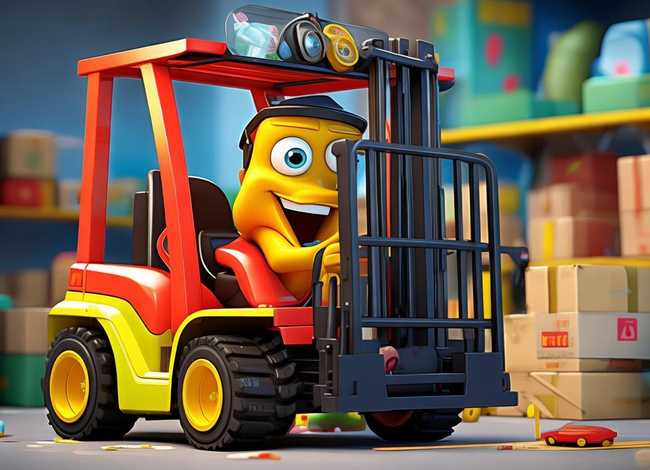 叉车儿童动画，动画片拖车汤姆里叉车叫什么