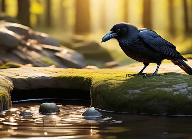 儿童故事乌鸦喝水 - 儿童睡前故事《乌鸦喝水》