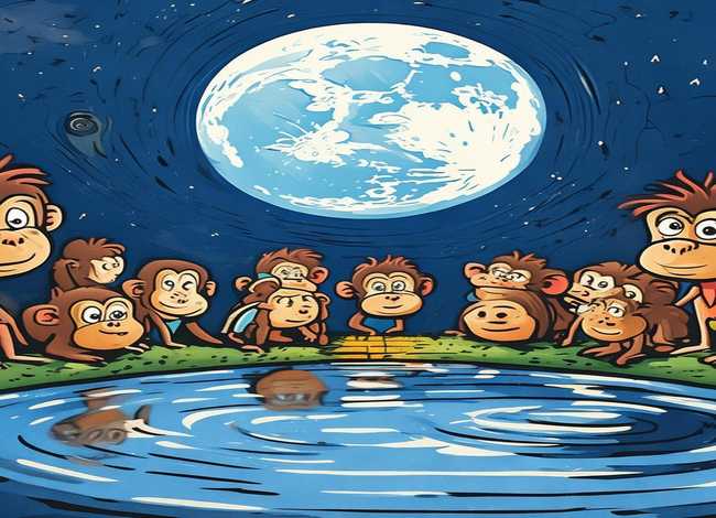 儿童绘本阅读带拼音故事，《猴子捞月》儿童绘本故事分享
