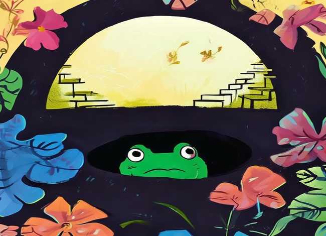 井底之蛙儿童故事手绘 作插画师-如何成为插画师成为插画师的条件