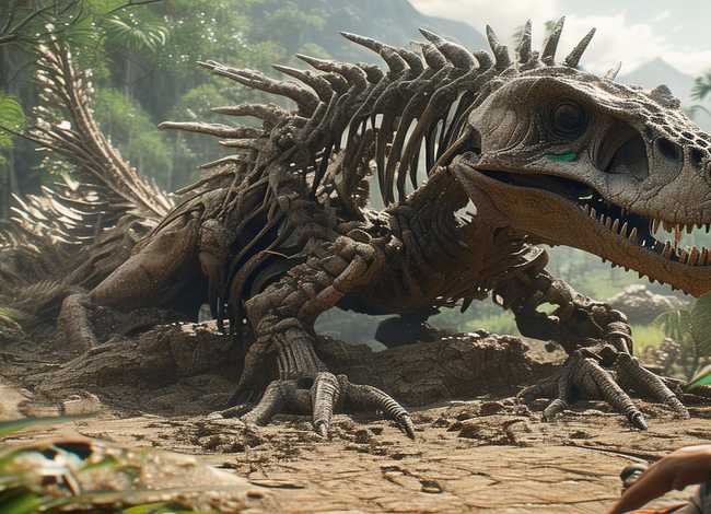 恐龙化石的故事文字版 - 200字恐龙变化石的故事,怎么写