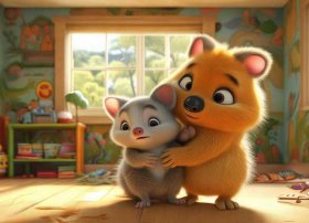 离不开妈妈的小袋鼠儿童故事 绘本故事【我不想离开你】