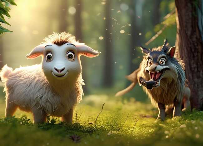 小山羊故事小山羊和狼听听(狼和小山羊故事) 小山羊故事小山羊和狼听听(狼和小山羊故事)