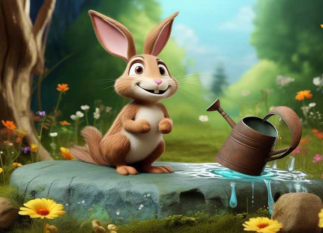 儿童情景剧故事表演 - 儿童小故事情景剧倒霉的兔子哥