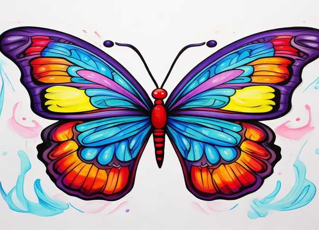 儿童蝴蝶简笔画 蝴蝶简笔画