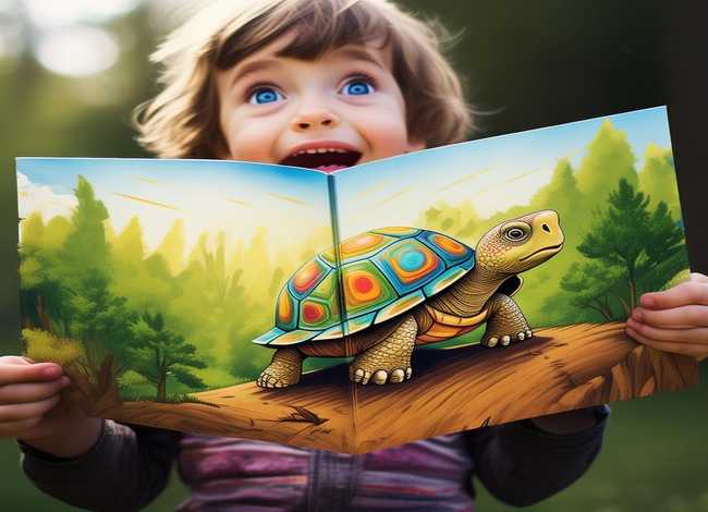 惊讶图画；儿童阅读指导《犟龟》-读懂结构,掌握正确的读图方法