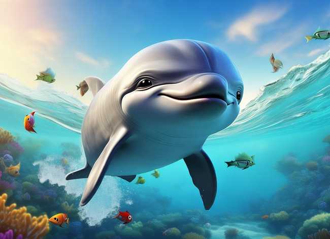少儿故事3-6岁海豚 小海豚脱险的故事