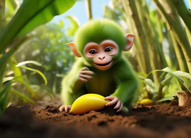 关于香蕉的儿童故事（【小猴种香蕉的故事】_小猴子种香蕉的故事_种香）