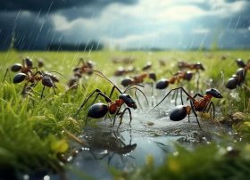 讲故事蚂蚁搬家，征集蚂蚁搬家要下雨等等谚语