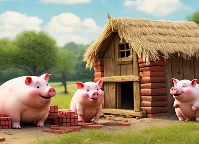 三只小猪盖房子故事完整，三只小猪盖房子的故事