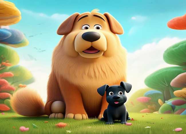 大狗和小狗儿童故事、做大狗好还是做小狗好绘本 大狗和小狗儿童故事、做大狗好还是做小狗好绘本