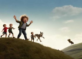 儿童故事狼来了简单版，狼来了儿童故事