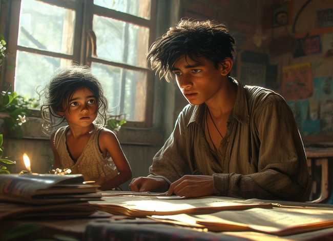 穷人家孩子的故事、励志哲理小故事-穷学生和小女孩