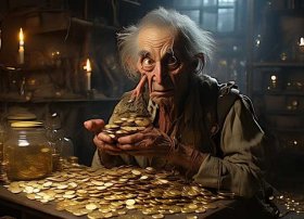 守财奴的寓言故事是什么、守财奴是伊索寓言吗