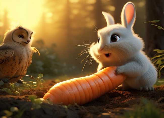 小白兔拔大萝卜故事(睡前故事之小白兔与大灰狼) 小白兔拔大萝卜故事(睡前故事之小白兔与大灰狼)