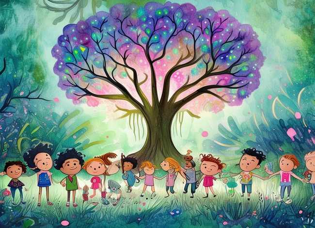 儿童故事插画水彩，儿童之友系列-神奇的水彩内容简介