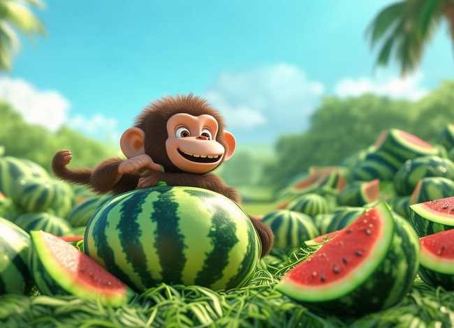 猴吃西瓜的故事表演视频（猴吃西瓜的故事）