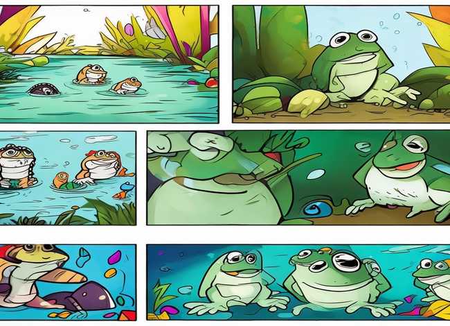 六格简笔画连环画小故事;小蝌蚪找妈妈连环画(简笔画) 六格简笔画连环画小故事;小蝌蚪找妈妈连环画(简笔画)