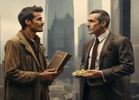 讲穷人的故事（要一个穷人和富翁的小故事,短一点）