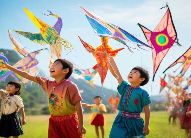 儿童放风筝的古诗句子，放风筝的古诗和童谣