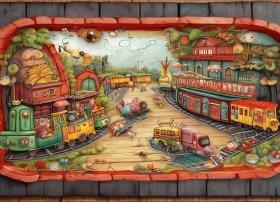 饮食绘本故事 - 肚子里有个火车站——绘本故事