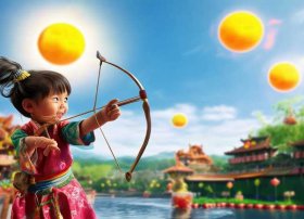 后羿射日儿童绘本完整版、五月初五端午节的儿童绘本