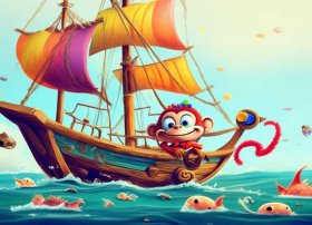 猴子的故事完整版儿童 猴子和船的童话故事