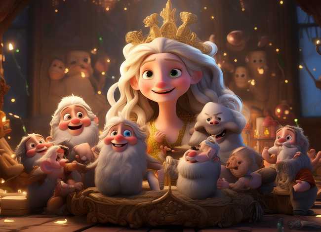 儿童睡前故事七个小矮人的故事、白雪公主和七个小矮人(下) 格林童话故事 儿童睡前故事