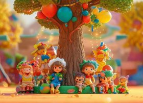 幼儿故事场景画图片大全（幼儿园故事画图片）