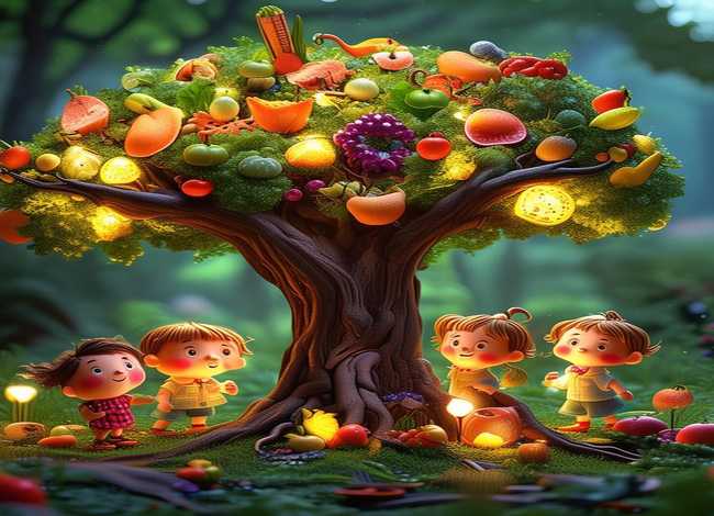 食物小故事儿童，求有关食物的童话故事