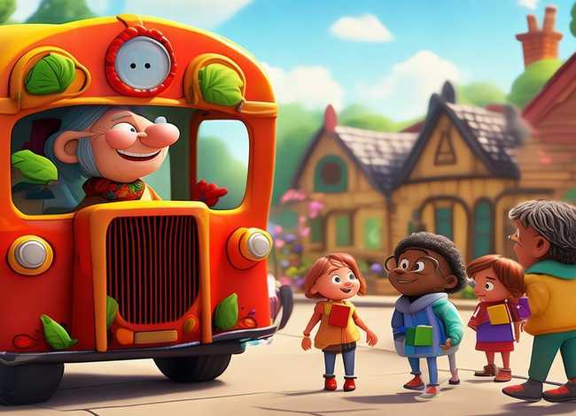 中英文故事在线听 中英文双语绘本故事《A Bus for Miss Moss》