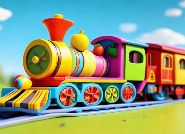 水果车绘画 - 玩具火车怎么画