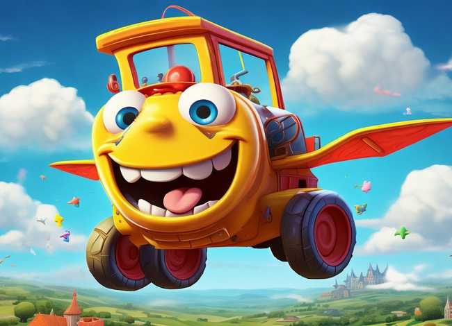 挖土机儿童故事（绘本讲师训练营【29期】19-21阅读原创《会飞的挖土机》）