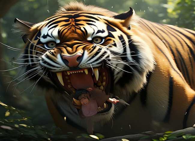 虎口拔牙儿童故事视频（描写虎的成语）