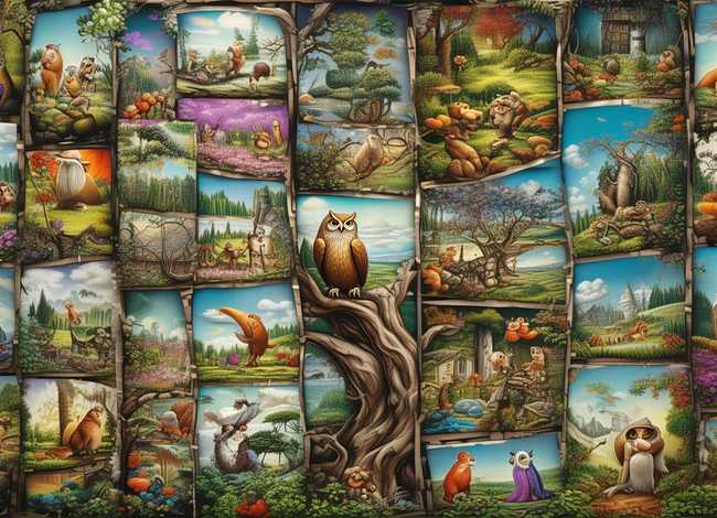 100个寓言故事图片；你知道哪些寓言故事呢