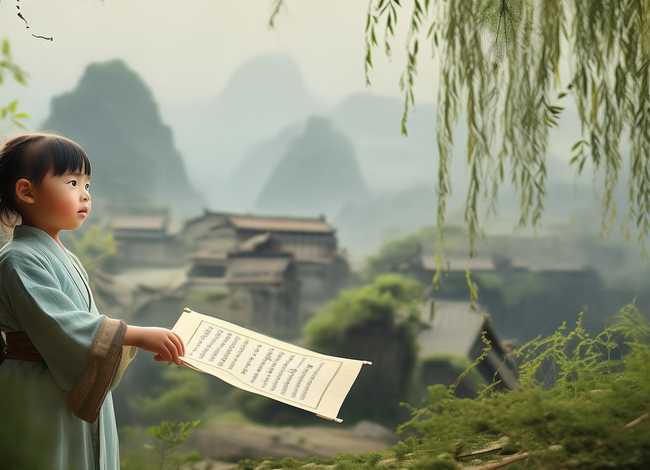 古诗朗诵视频儿童，杜牧《清明》唐诗三百首少儿古诗小学必学古诗视频朗诵