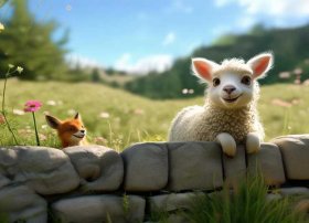 聪明的小羊故事短文、伊索寓言 《聪明的小羊》 内容