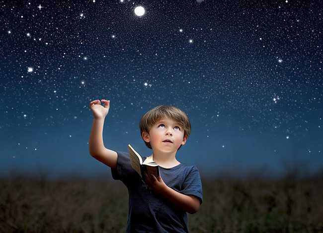 数星星的故事小男孩(《数星星的孩子》读了这个故事,我想对他说-) 数星星的故事小男孩(《数星星的孩子》读了这个故事,我想对他说-)