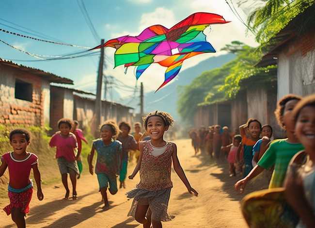 放风筝的小孩故事 除了奥运会,里约还有一群在贫民窟放风筝的小孩