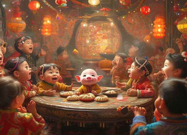 儿童过年开心故事（小猪过年童话故事）