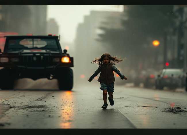 越野车故事绘本 如何看待女童马路往返跑10次,被越野车撞骨折一事