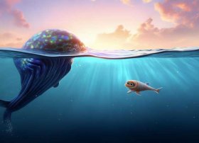 小海螺的故事 小海螺和大鲸鱼的内容提要