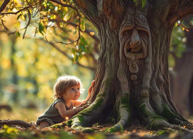 儿童故事和蜉蝣交朋友、儿童安徒生童话故事树精