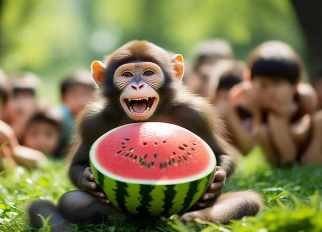 猴子吃西瓜绘本故事内容 - 绘本故事推荐《猴吃西瓜》儿童故事绘本分享