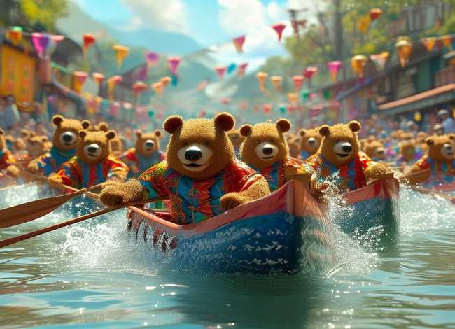 赛龙舟的动画视频 笨熊笨事在哪里看