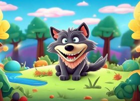 狼的故事动画，儿童故事,狼吞虎咽的故事,育儿早教益智动画!