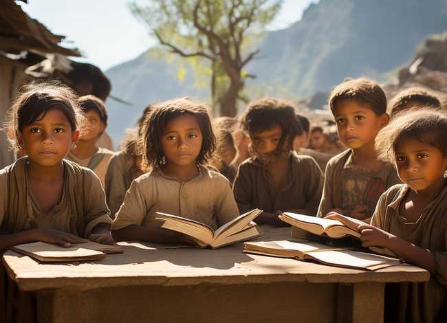 贫困区儿童的故事 - 关于贫困山区儿童读书的故事