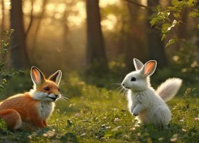 童话片狼和兔子；大灰狼和小白兔的故事睡前故事(三篇)