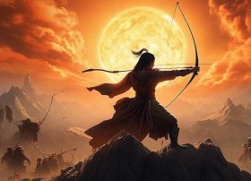 后羿射日儿童故事100字（后羿射日的民间故事100字）